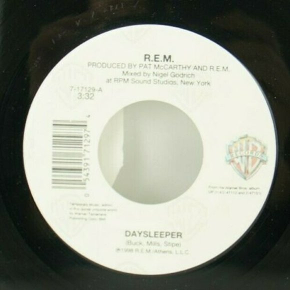 R.E.M. Other Rem Daysleeper Vinyl 7 45 Rpm Single 998 Poshmark